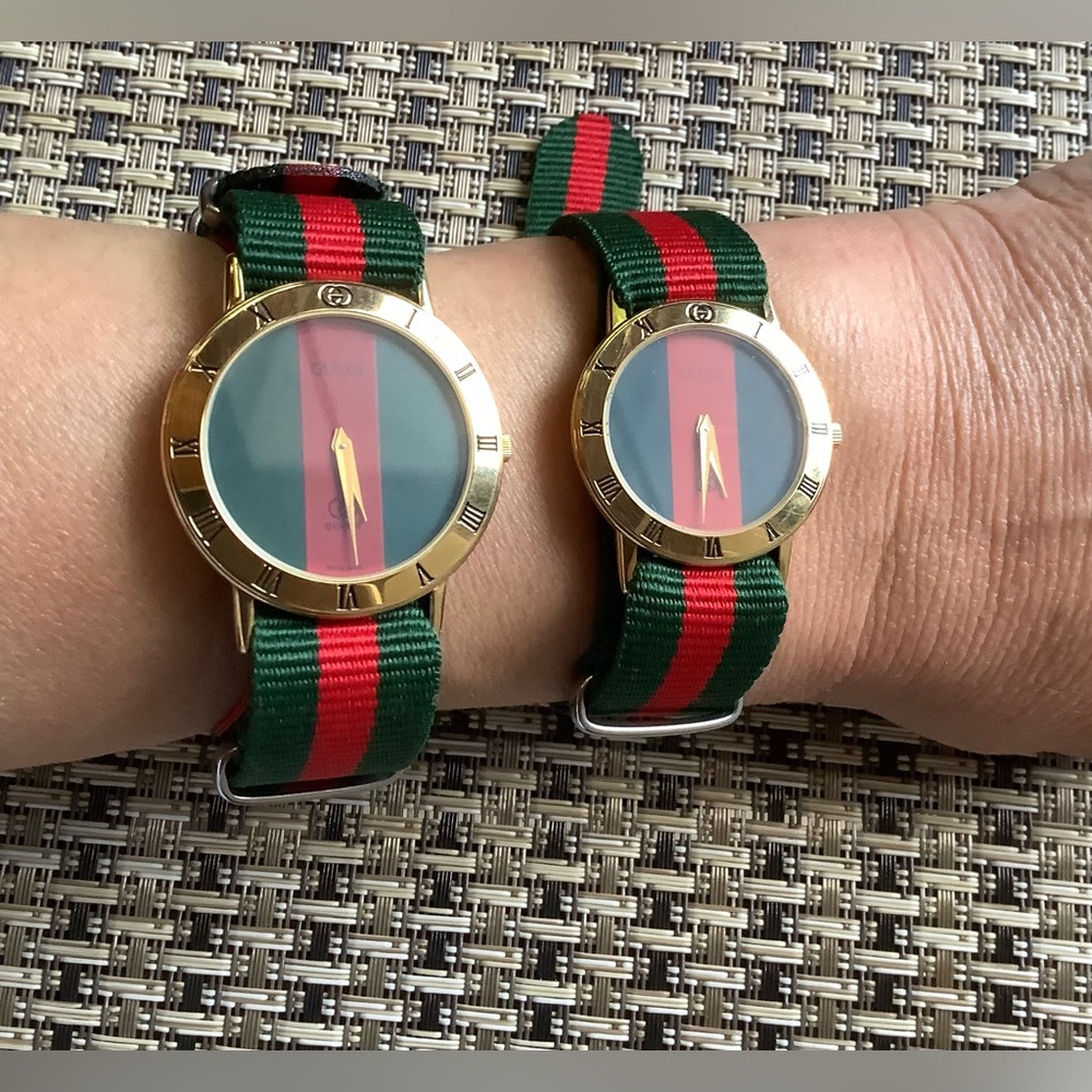 Gucci Gold-Tone Watch set for couple 💚❤️💛 - Picture 7 of 16